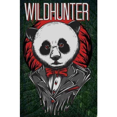Wildhunter Animal Fashion Poster Tin Sign 8x12 Inch Home Kitchen Bedroom Bar Sign Decoration Posters Tin Sign Halloween