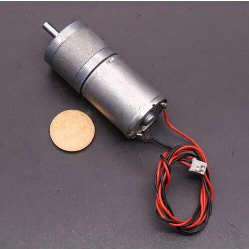 ZGA25R High Torque Full Metal Geared Motor DC 6V 50RPM Gear Reducer Motor Mute 370 Gear Motor For DIY Robot