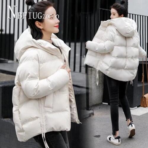 2020 Bread Women Short Style Loose Parkas Winter Plus Size Korean Female Coat