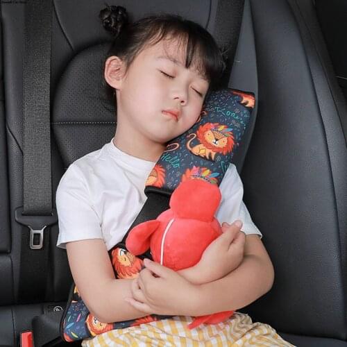 1 Set Child Safety Belt Cover Cute Astronaut Elf Sheep Shoulder Pad Soft Cushion Car Interior Decoration Fixer Auto For Kids