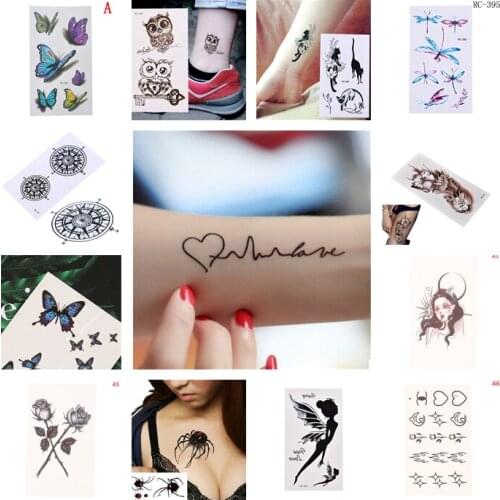 1pc New Fashion Wholesale Removable Waterproof Temporary Tattoo Plum Blossom Body Tattoo Sticker