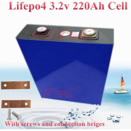 1pcs 3.2v 220Ah Rechargeable batteries lifepo4 battery 3.2v 200ah for electric vehicle ups inverter bike golf car solar cells