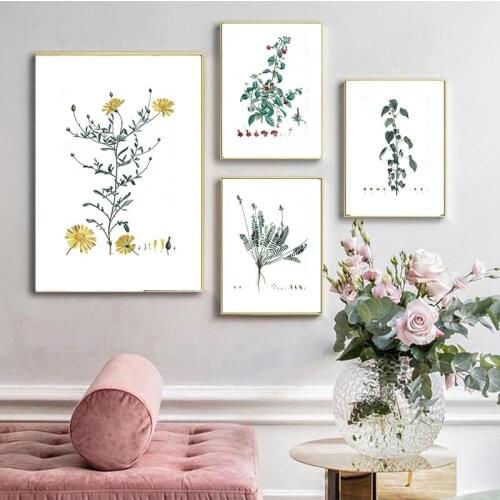 Botanical Herb Studies watercolour Posters and Prints French Plant Canvas Painting Wall Art Pictures Kitchen Bedroom Decor