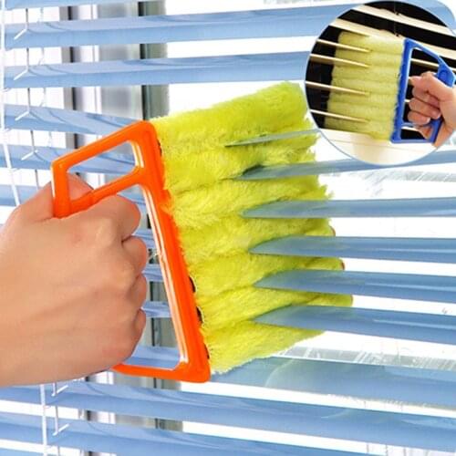 Microfiber Window cleaning Useful brush air Conditioner Duster cleaner with washable venetian blind blade cleaning cloth