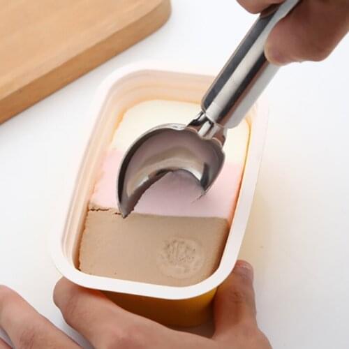 Stainless Steel Ice Cream Digging Ball Spoon Scoop, Comfortable To Hold, Tea Shop Supplies, Home Kitchen Tools Accessories