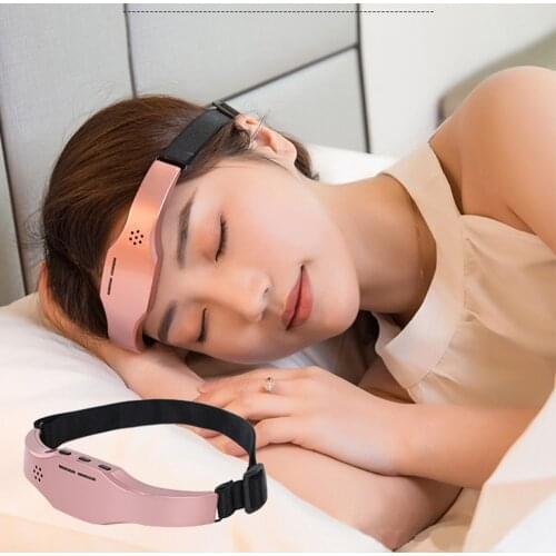 EMS Head Massager Forehead Relaxation Pulse Improve Help Sleep Health Stress Migraine Relief Brain Stimulator Acupuncture USB