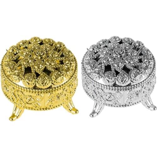 Exquisite Mini Incense Burner Candy Box Retro Earing Bracelet Necklace Jewelry Box Creative Gift Box Party Weeding Decor