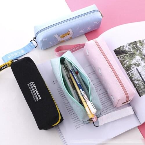 Pencil Case Canvas Pencil Case School Stationery Pencil Case MBD028-035-7 Office Pencil Case Large Capacity Pencil Case Wallet