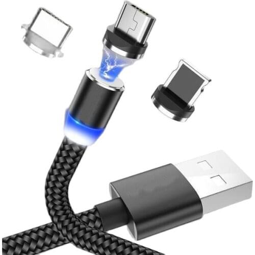 Magnetic Micro USB Cable plug Fast Charging Data Wire Cord Magnet Charger plug USB Type C Mobile Phone Cable plug 1m chargering