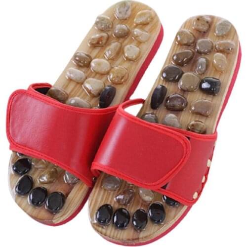 Walk Stone Shoes Feet Massage Slippers Foot Reflexology Massager Acupuncture Therapy Cobblestone Massager Acupuncture G9L3