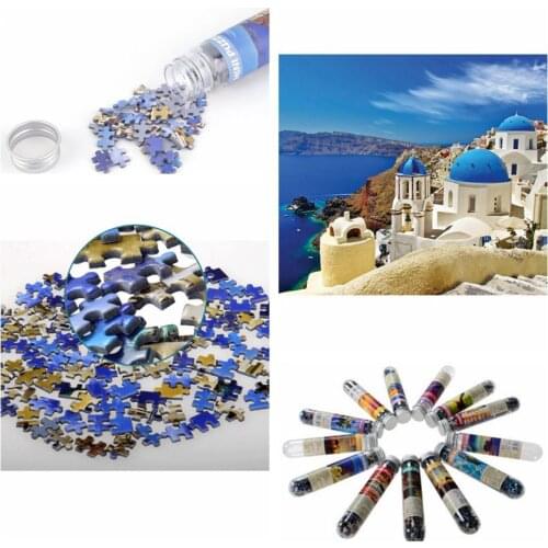 Mini Tubes Venice scenery Thicker Paper Puzzle Adult Creative Diy Toy Puzzles New Year Gift For Children