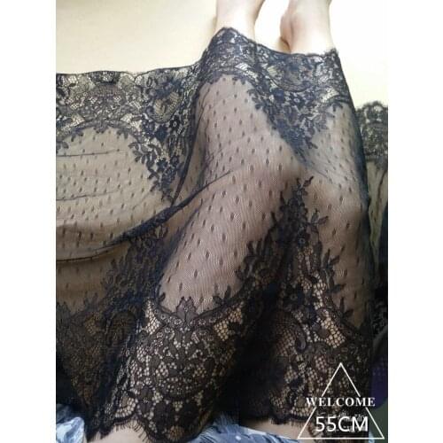 A little bit of eyelashes lace wedding dresses fabric DIY cloth accessories width 55CM