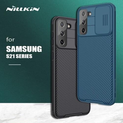 Nillkin for Samsung Galaxy S21 Ultra Case Camshield Cover Slide Camera Protection Slim PC Phone Case for Samsung S21 S21 Plus 5G