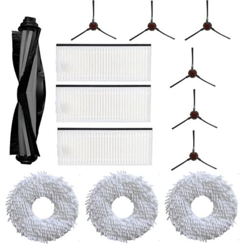 Main Brush Mop Cloth HEPA Filter Side Brush for ECOVACS Deebot N9+ Robot Vacuum Cleaner Replacement Accessories