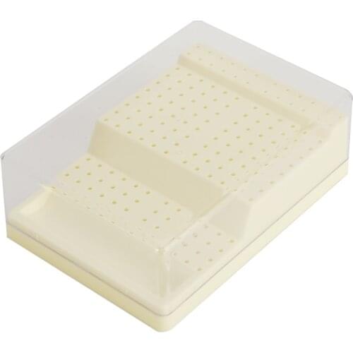 168 Holes Plastic Dental Burs Box Case Dental Bur Block Holder Autoclave Sterilizer Case Disinfection Dentistry Supplies Tool