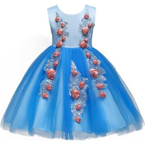 Girls dress princess Evening Dresses for girls Children clothes New Years costumes kids clothing Baby girls wedding Formal