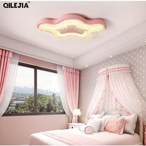 Ceiling lamp starfish crystal ceiling lamp creative personality childrens room lamp modern simple cloud LED bedroom lamps