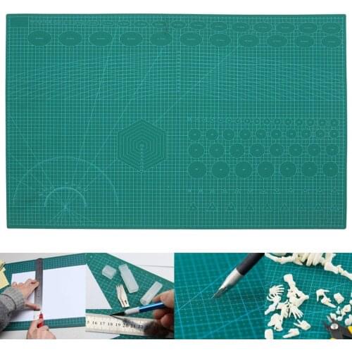 A1 PVC Self Healing Rotary Cutting Mat Craft Quilting Grid Lines Printed Board Green Patchwork Tools DIY Craft Cutting Mat Board
