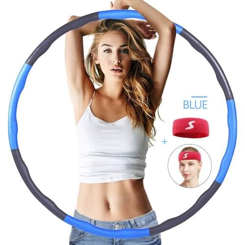 PP + Foam Detachable 8 Sections/7 Sections Adjustable Fitness Slimming Circle Weight Reduction and Shaping Sports Accessories