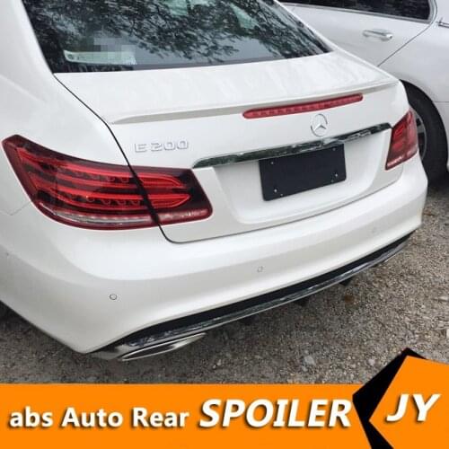 For W212 W207 Spoiler 2008-2015 Mercedes-Benz W212 E-class coupe Spoiler ABS plastic Material Car Rear Wing Color Rear Spoiler