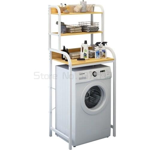 Rack Storage Wash Machine Bathroom Shelve Cabinet Shelving Kitchen Washing Machine Rack Bathroom Space Saver Toilet Shelf Holder