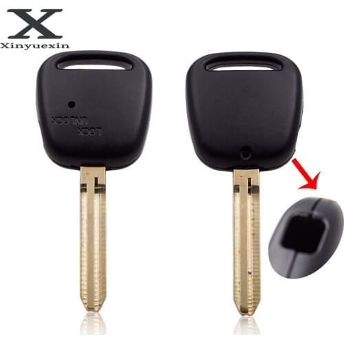 Xinyuexin 1 Side Button Remote Key Shell Case Cover Blade For TOYOTA Carina Estima Harrier Previa Corolla Celica