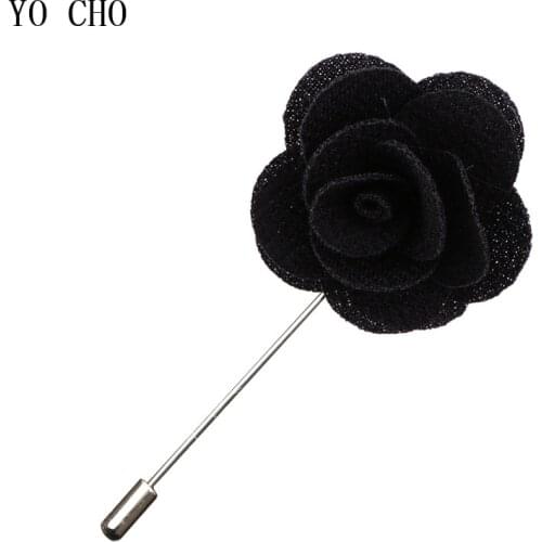 YO CHO Boutonniere Wedding Buttonhole White Pink Corsage Pins Flowers Boutonniere Groomsman Marriage Corsage Wedding Accessories