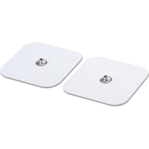 10 Pairs Conductive Electrodes Pads Use For TENS/EMS Unit Size 5cm*5cm With Button 3.5mm
