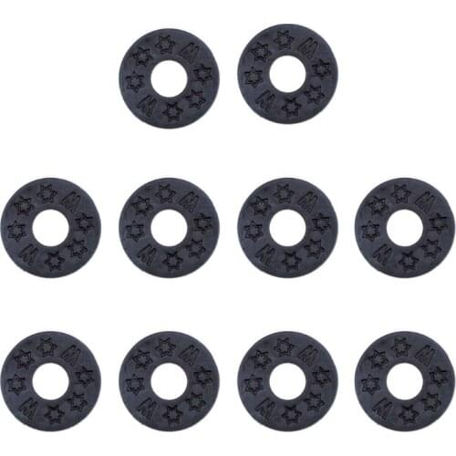 10pcs Strap Locks Rubber Pads Washers for Acoustic Guitar Bass Parts & Accessories