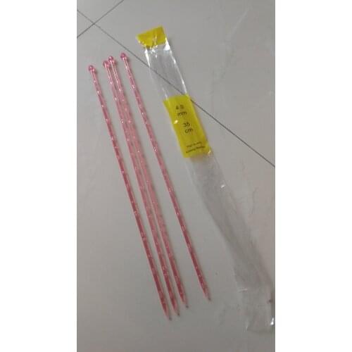 2pc/size 7 Size/set 35cm Length Acrylic Straight Knitting Needle Set DIY Knitted Needlework Tool Kits Plastic Needle