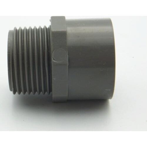 40mm ID x 1-1/4" BSP Male PVC Tube Joint Pipe Fitting Adapter Water Connector For Garden Irrigation System