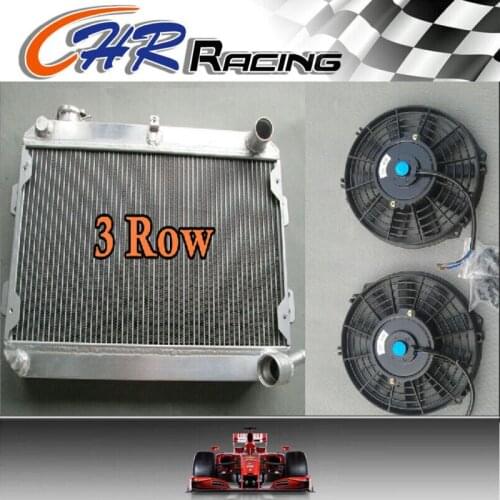 For MAZDA RX7 S1 S2 S3 RX-7 SERIES 1 2 3 SA/FB Aluminum Radiator+2*FANS