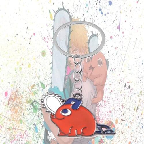 Anime Chainsaw Man Pochita Keychain Kawaii Characters Pendant Key Chain For Men Women Toys Gift Souvenir Cosplay Props