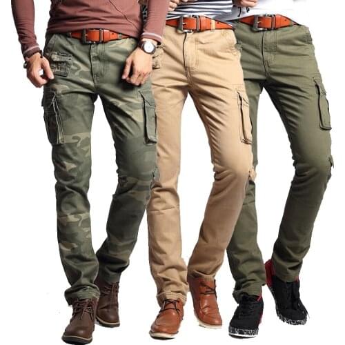 2020 Spring New Fashion Autumn-Summer Army Green Camouflage Pants Loose Jeans Baggy Cargo Pants For Unisex Women Men