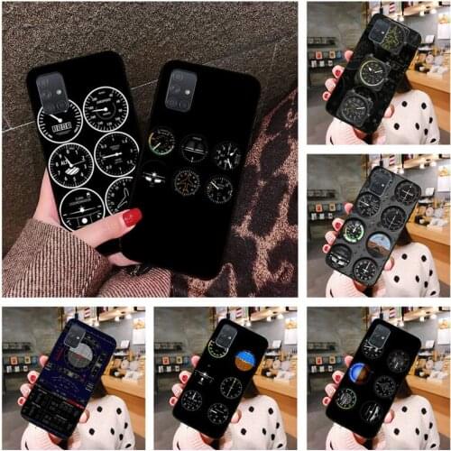 Aviation Aeroplane Helicopter Cockpit Phone Case For Samsung Galaxy A52 A21S A02S A12 A31 A81 A10 A30 A40 A50 A70 A80 A71 A51 5G