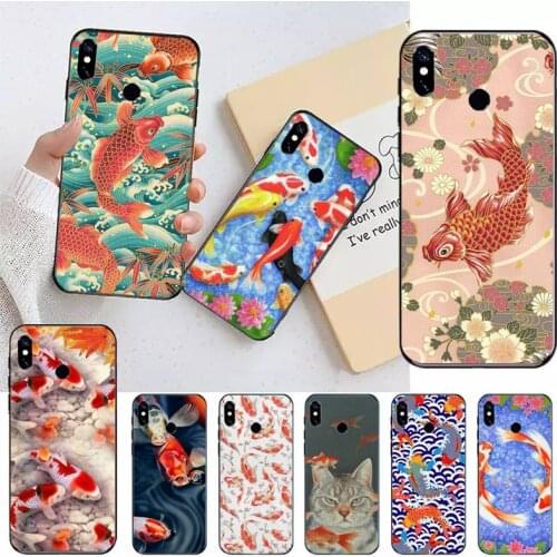 Lucky koi fish animal Phone Case For Xiaomi Redmi note 7 8 9 t max3 s 10 pro lite coque funda shell cover