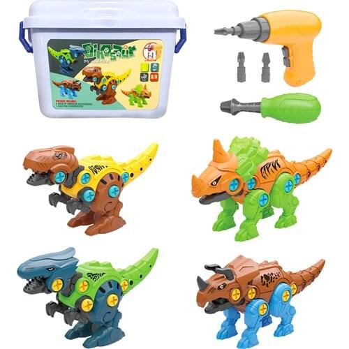 Designer For Boys DIY Children Constructor Toys With Storage Box Electric Drill Screw Assembly Nut Building Blocks Education Toy