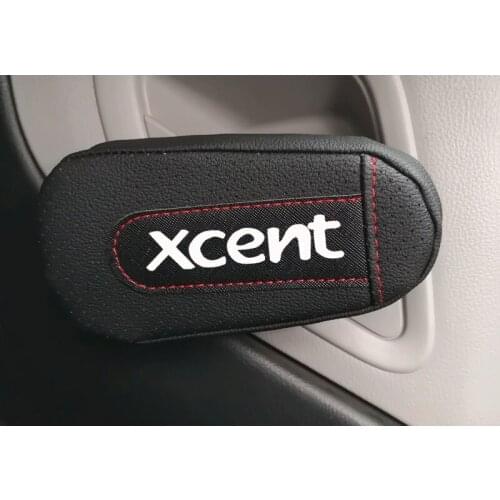 Leather Knee Pad handrail pad Interior Car Accessories For Hyundai Xcent