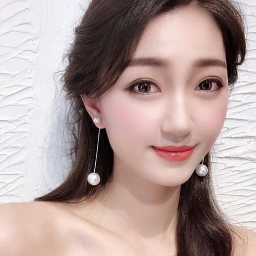 Hot Sale Pearl Earrings 2021 New Korean Temperament Personality Wild Trendy Net Red Long Earrings Female Fashion Jewelry