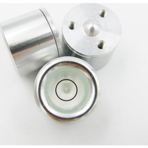 QASE Level Ruler Bubble Spirit Level for Invar Leveling Staff Bubble Centering Rod Base Vial Size 21*20mm with Screws