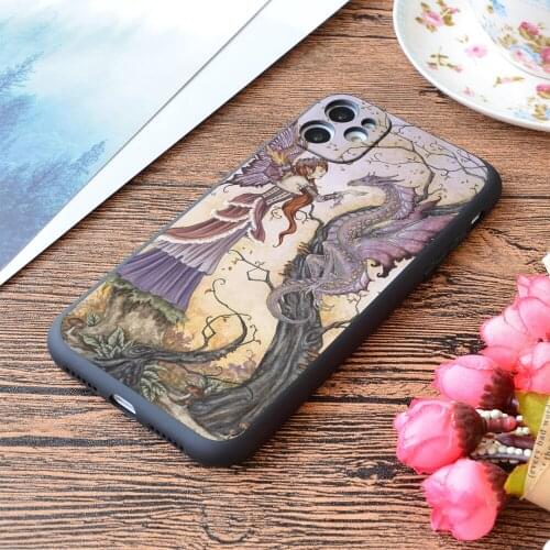 For iPhone The Dragon Charmer Print Soft Matt Apple iPhone Case
