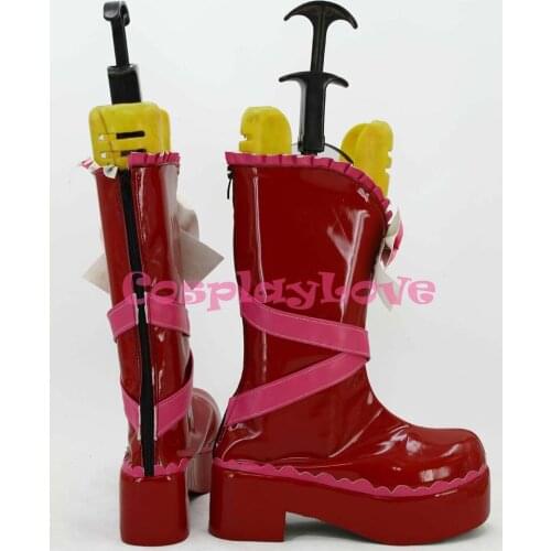 Newest Custom Made Japanese Anime Lovelive! Valentines Day Lolita Maid Nishikino Maki Cosplay Shoes Boots For Halloween