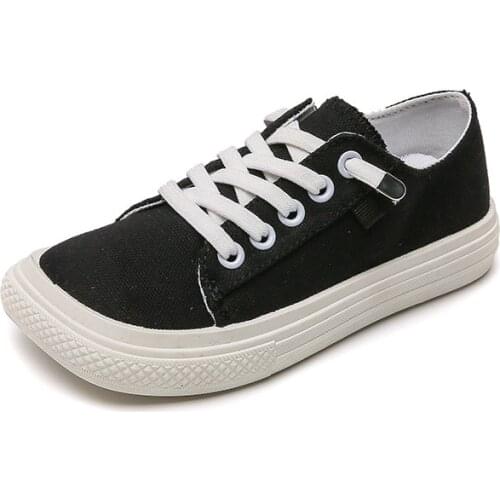 2021 Autumn New Childrens Shoes Boys and Girls Korean Board Shoes Student Casual White Shoes School Performance Shoes Flats Hot