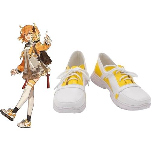 Fate Grand Order FGO Fujimaru Ritsuka 4th Anniversary Cosplay Shoes Yellow Boots