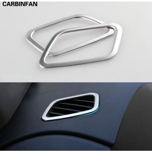 Front Air Vent Dashboard Outlet Cover Trim Frame Bezel Molding Garnish Insert Surround 2Pcs/Set For Hyundai Creta 2015 2016 2017