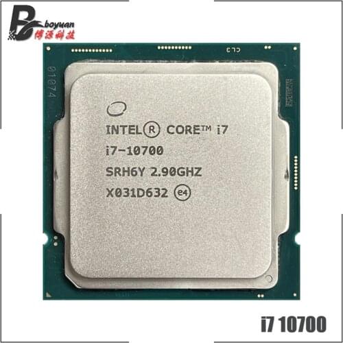Intel Core i7-10700 i7 10700 2.9 GHz Eight-Core 16-Thread CPU Processor L2=2M L3=16M 65W LGA 1200
