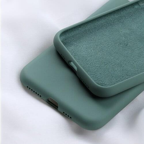 Original Liquid Silicone Phone Case for iPhone 11 Pro Max X XS MAX XR 7 8 6S Plus SE2 2020 Soft Shockproof Full Protective Cover
