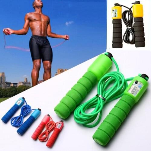 Jump Ropes with Counter Sports Fitness Adjustable Fast Speed Counting Jump Skip Rope Skipping Wire Fitness Sports Competitive