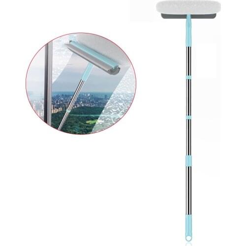 3 Section Telescopic Pole Double-Sided Wiper Window Squeegee Cleaner Windshield Cleaning Tool Clean Accessories