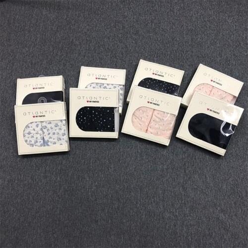 Womens Cotton Briefs Sexy Middle And Low Waist Two Pair Underwear Womens Boxed Shorts